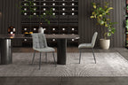 Set van 4 stoelen virello Vintage PU Grijs