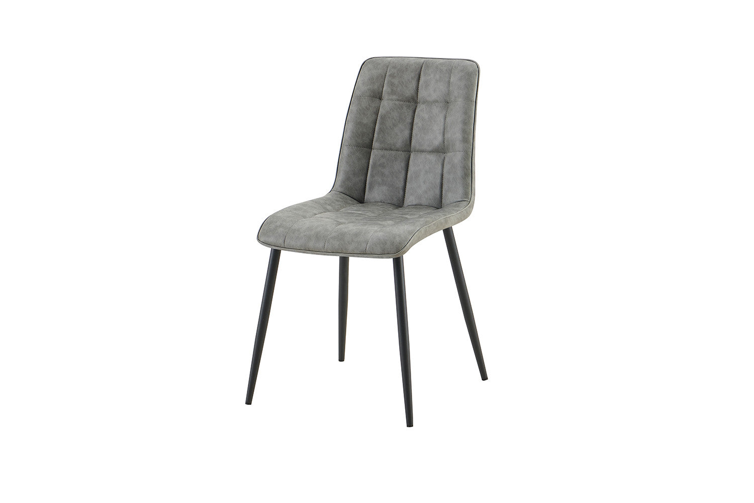 Set van 4 stoelen virello Vintage PU Grijs