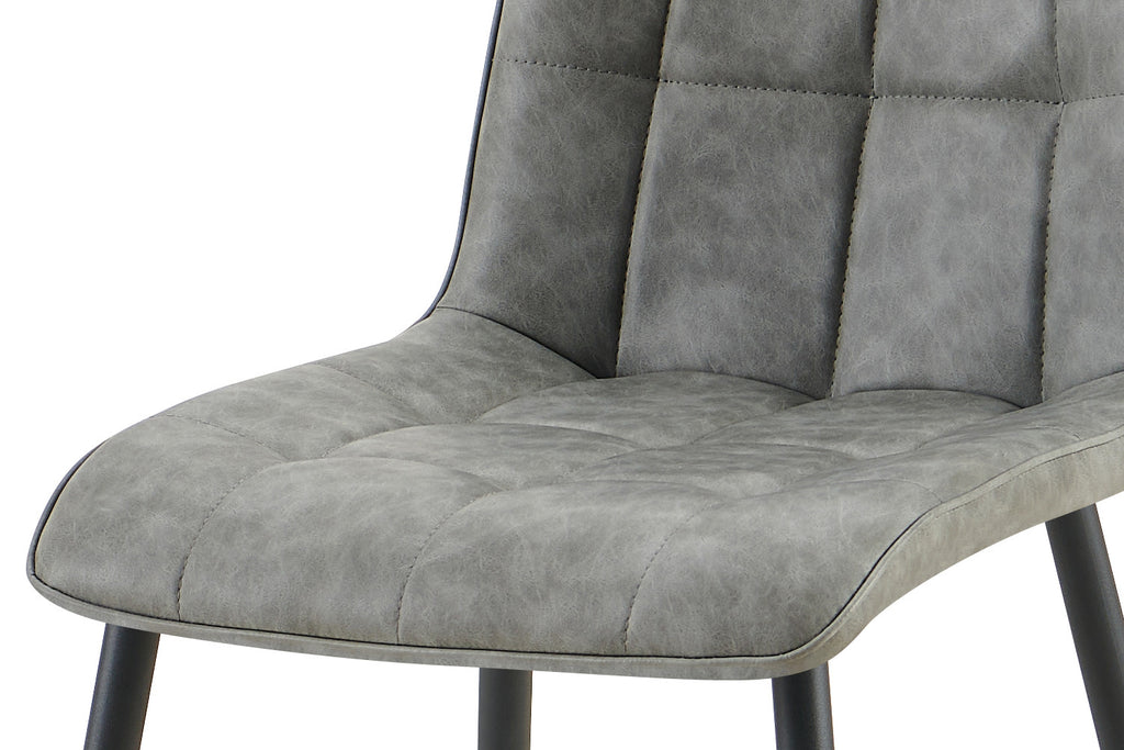 Set van 4 stoelen virello Vintage PU Grijs