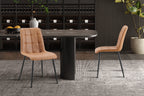 Set van 4 stoelen virello Vintage PU Cognac