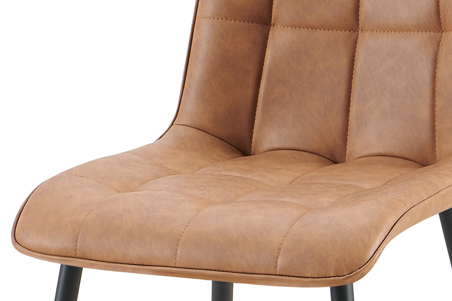 Set van 4 stoelen virello Vintage PU Cognac