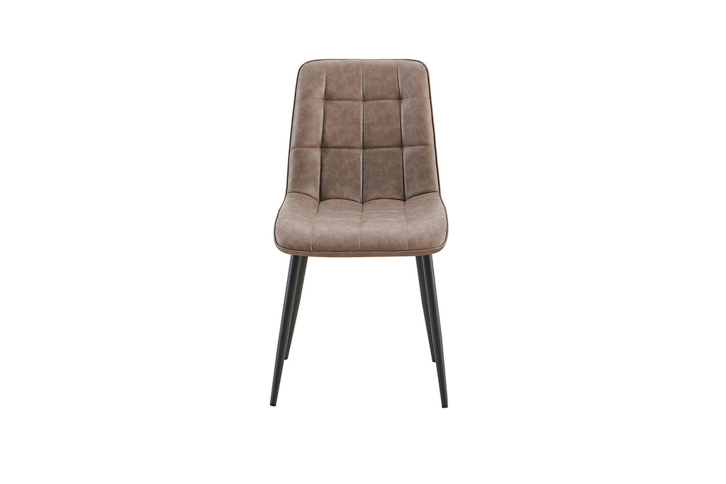 Set van 4 stoelen virello Vintage PU Bruin