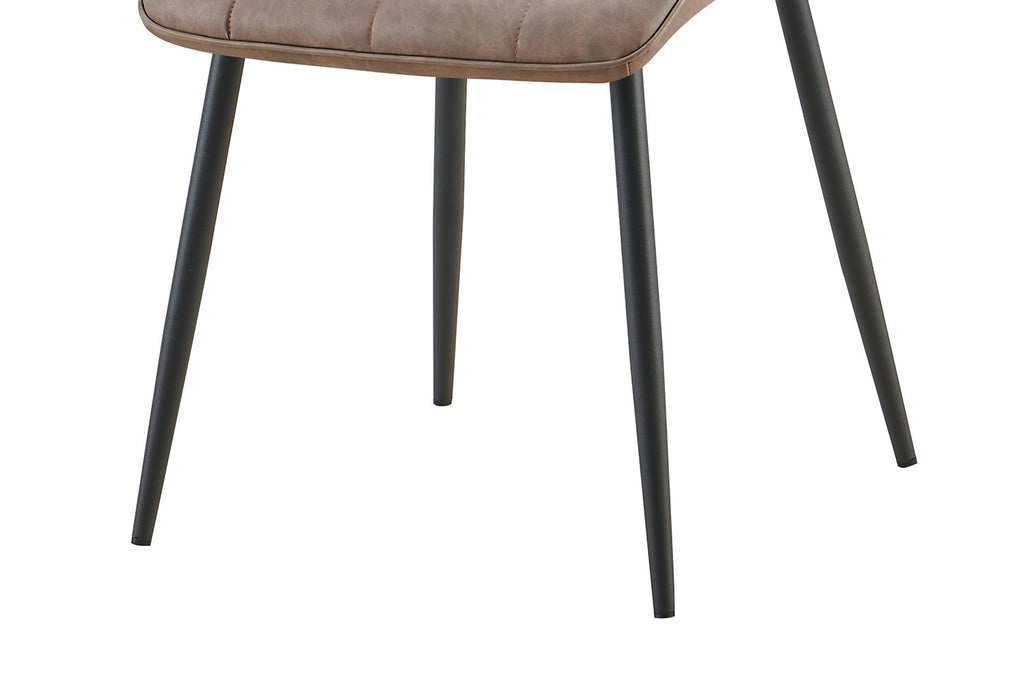 Set van 4 stoelen virello Vintage PU Bruin