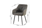 Stoel montaro Micro fiber PU Grijs
