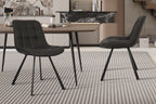 Stoel lorano Stof Ote Montego 460 Donkergrijs