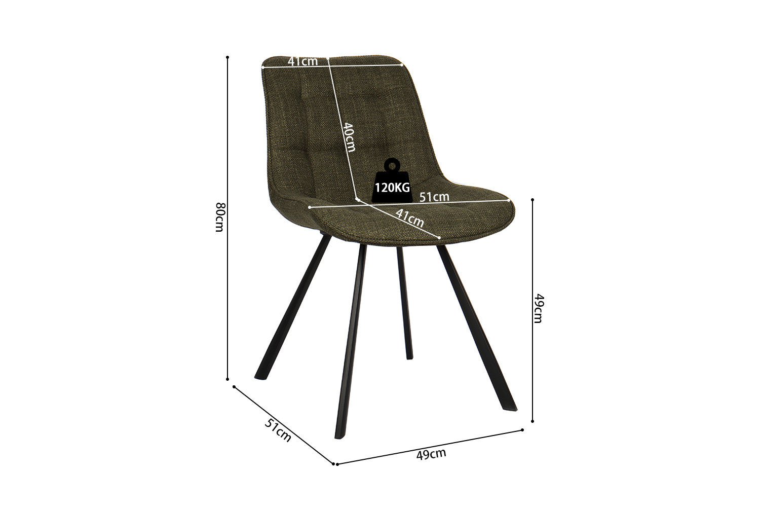 Stoel lorano Stof Ote Montego 350 Groen