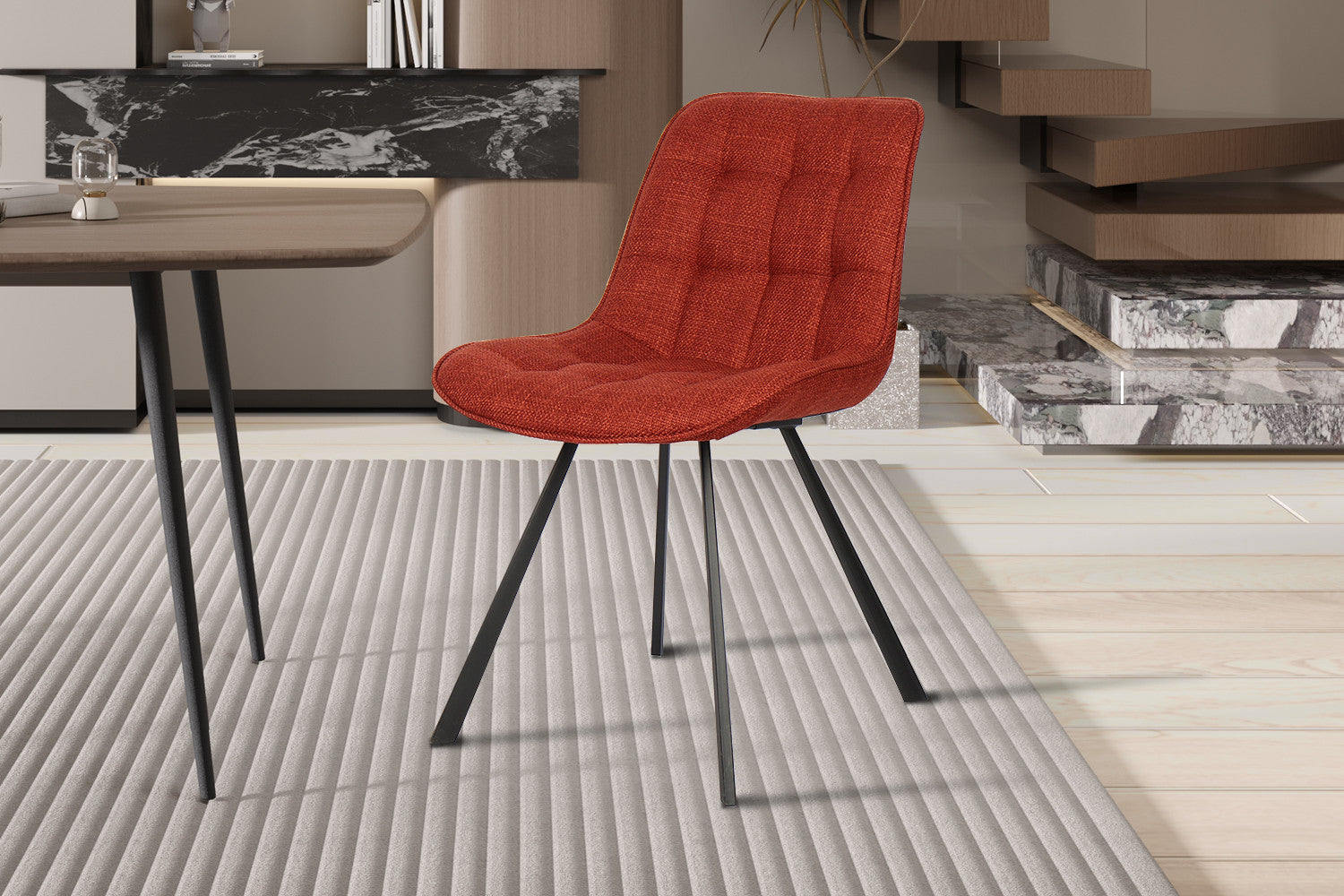 Stoel lorano Stof Ote Montego 253 Rood