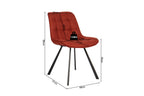 Stoel lorano Stof Ote Montego 253 Rood