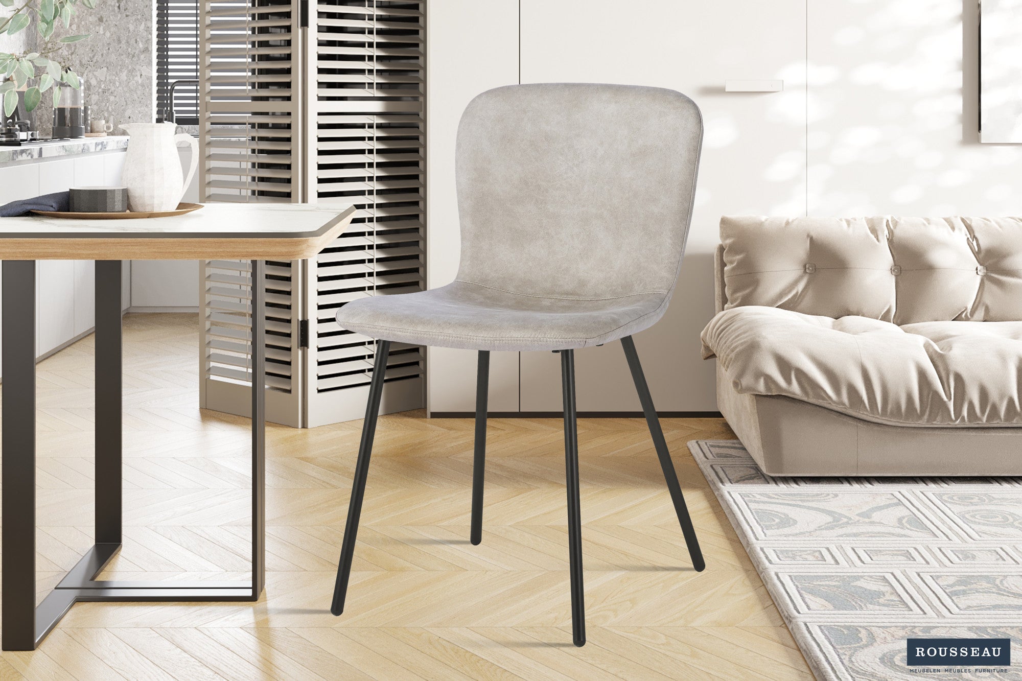 Stoel quantaro PU Beige