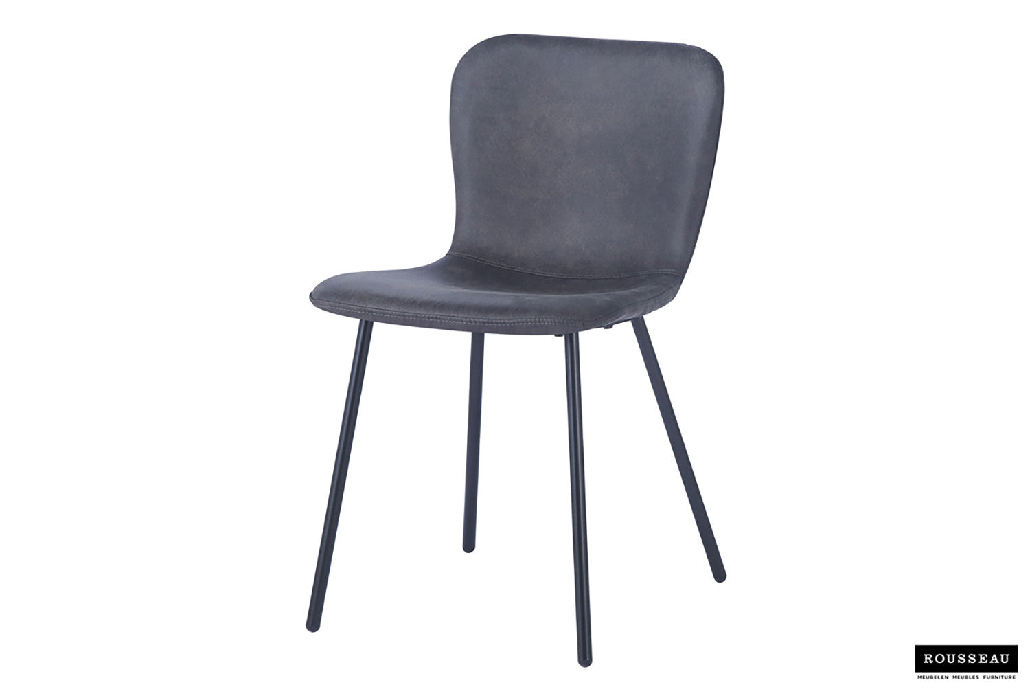 Stoel quantaro PU Donkergrijs