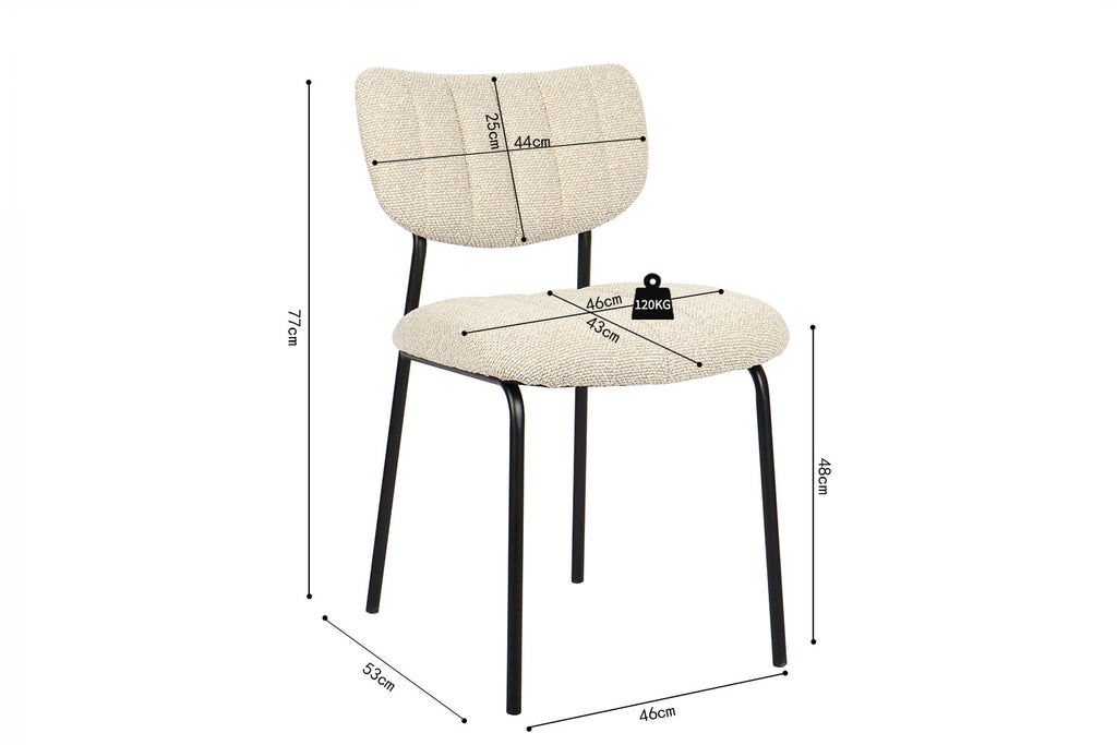 Stoel calvoro Stof Ote Lisa 110 Beige