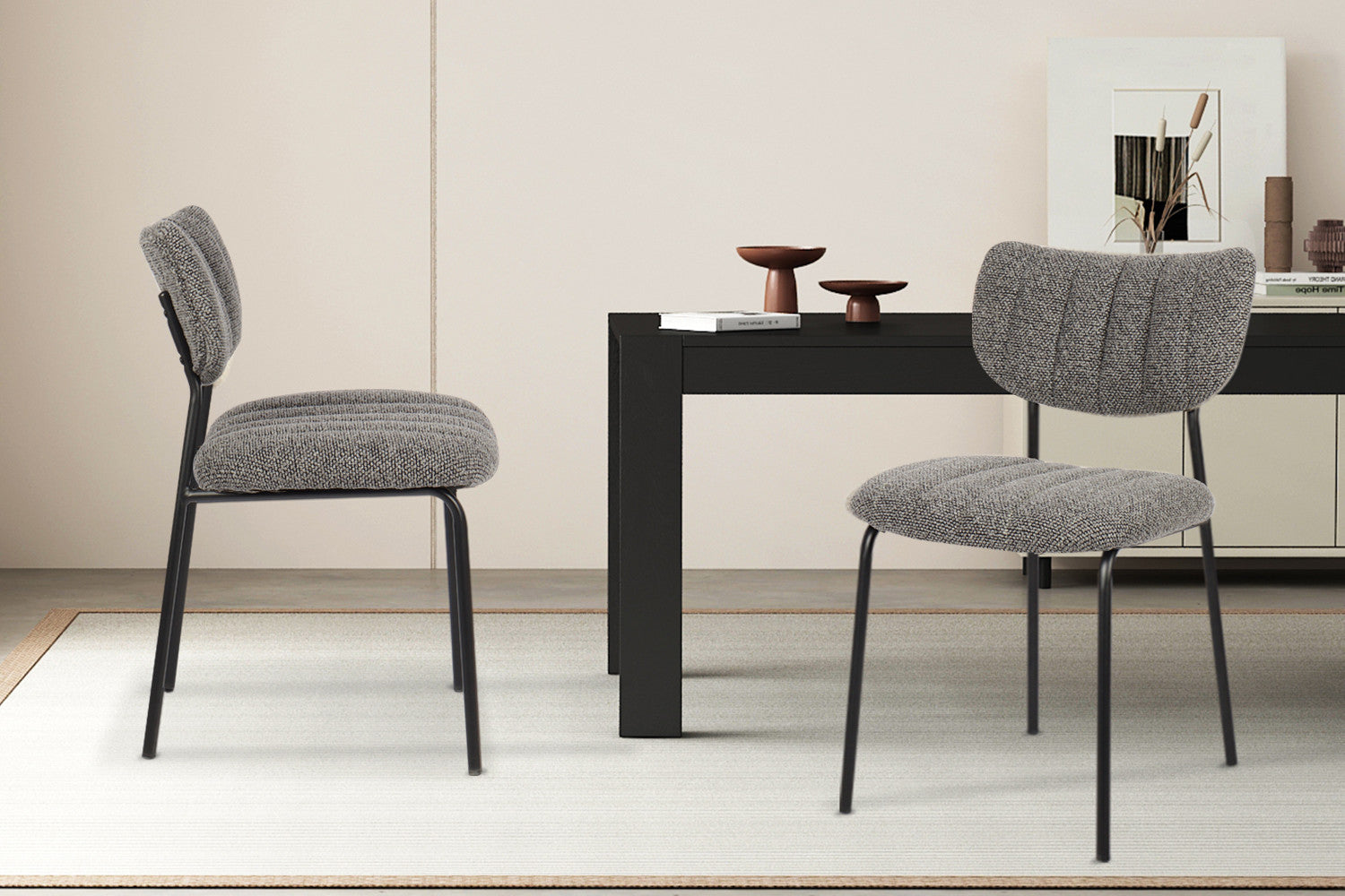Stoel calvoro Stof Ote Lisa 456 Donkergrijs