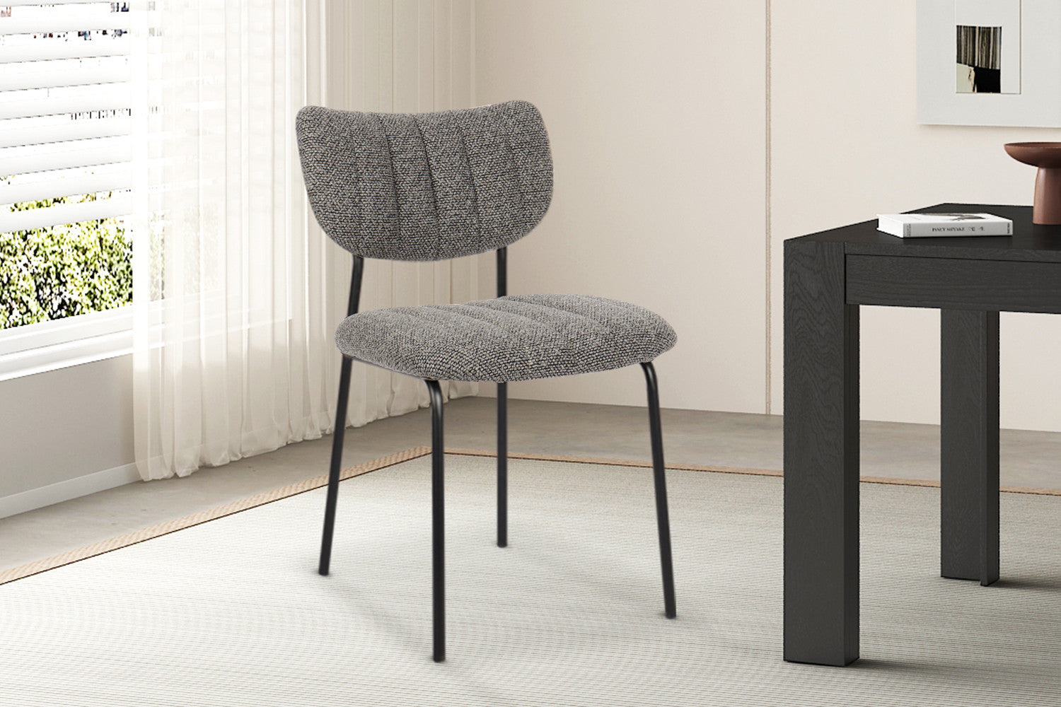 Stoel calvoro Stof Ote Lisa 456 Donkergrijs