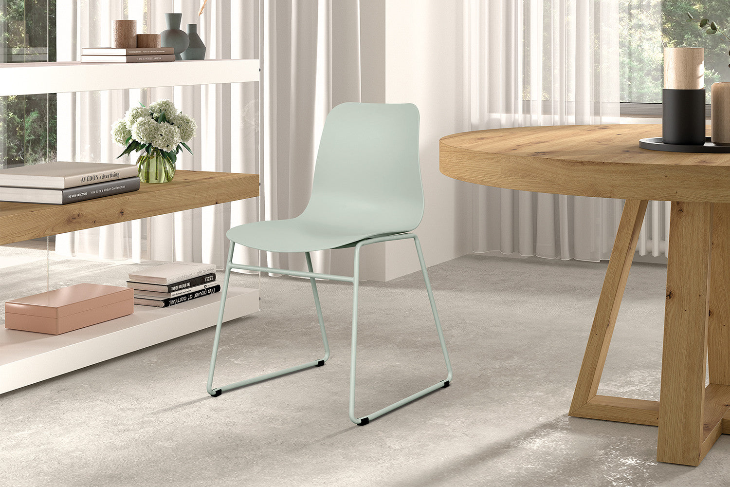 Stoel vistaro PP Grijs-Groen