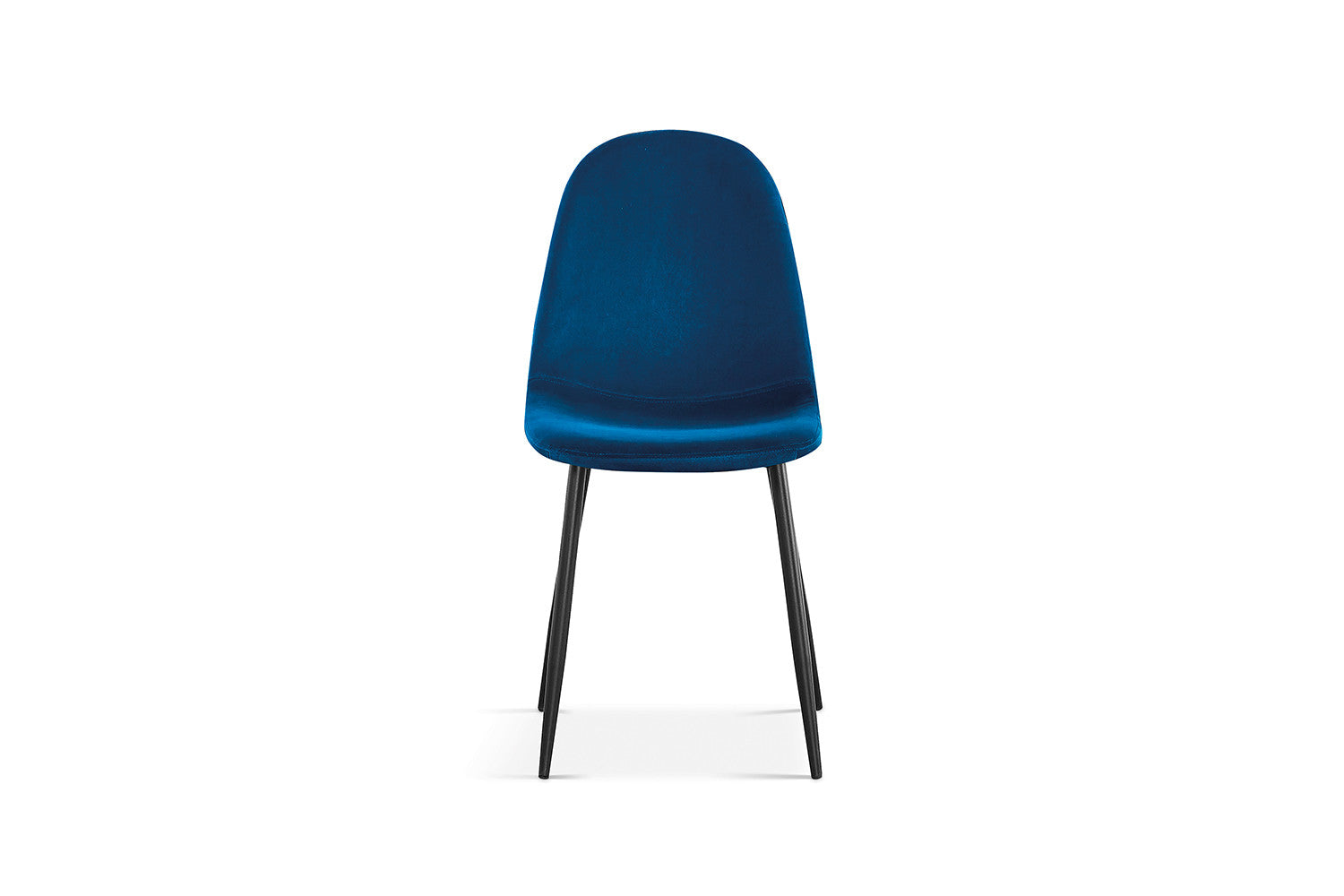 Stoel laverna Fluweel Donkerblauw
