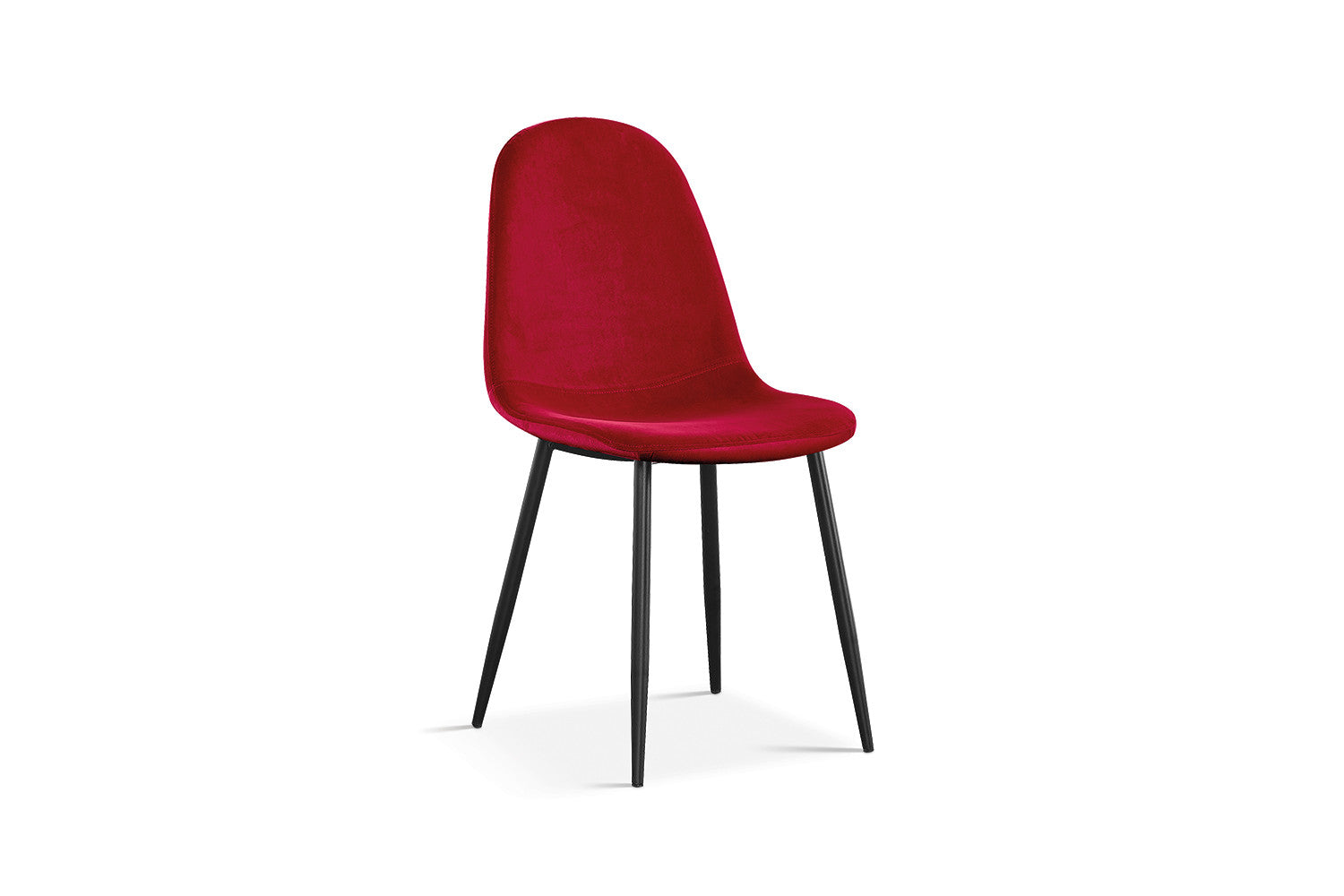 Stoel laverna Fluweel Bordeaux