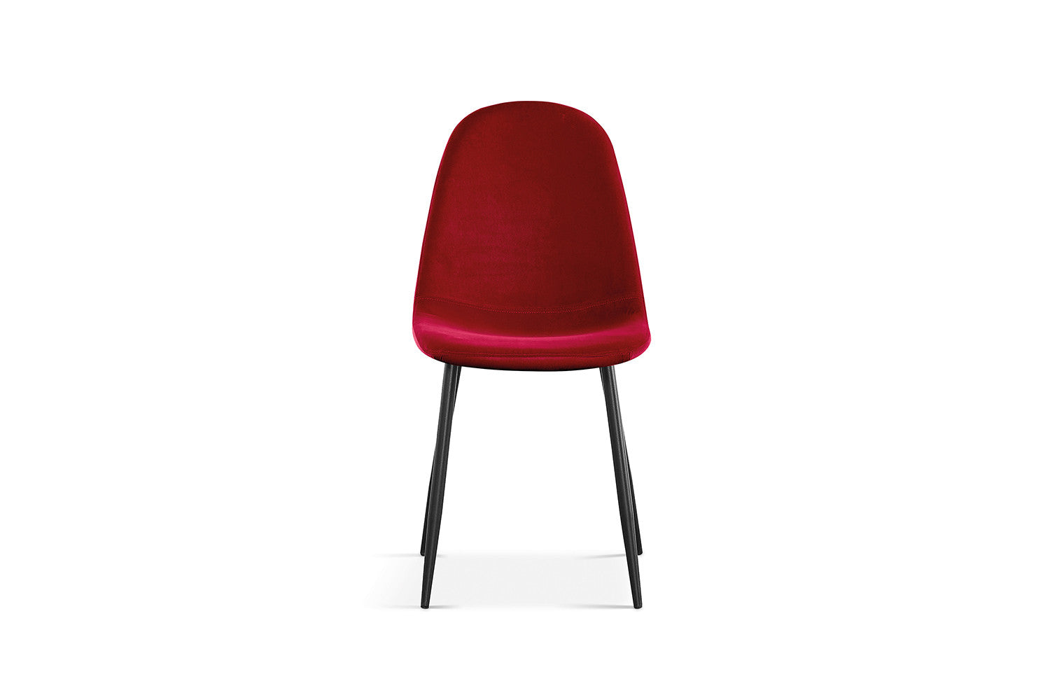 Stoel laverna Fluweel Bordeaux