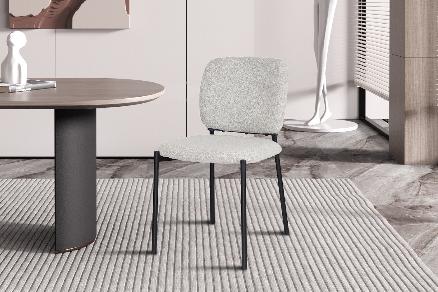 Stoel alvoro Stof Beige