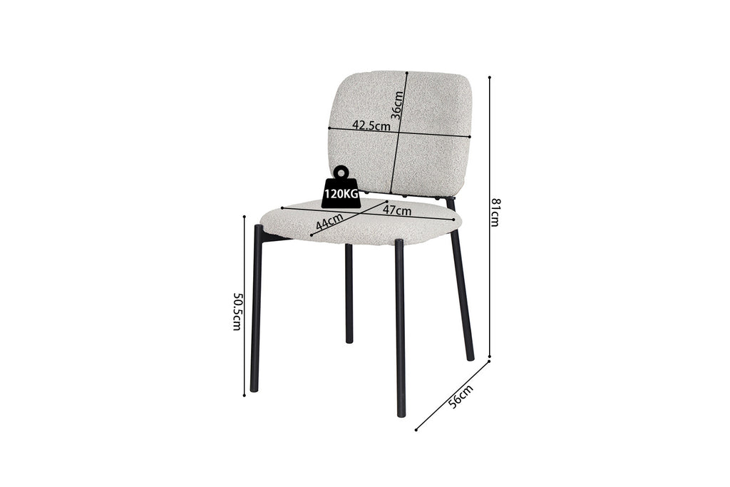 Stoel alvoro Stof Beige