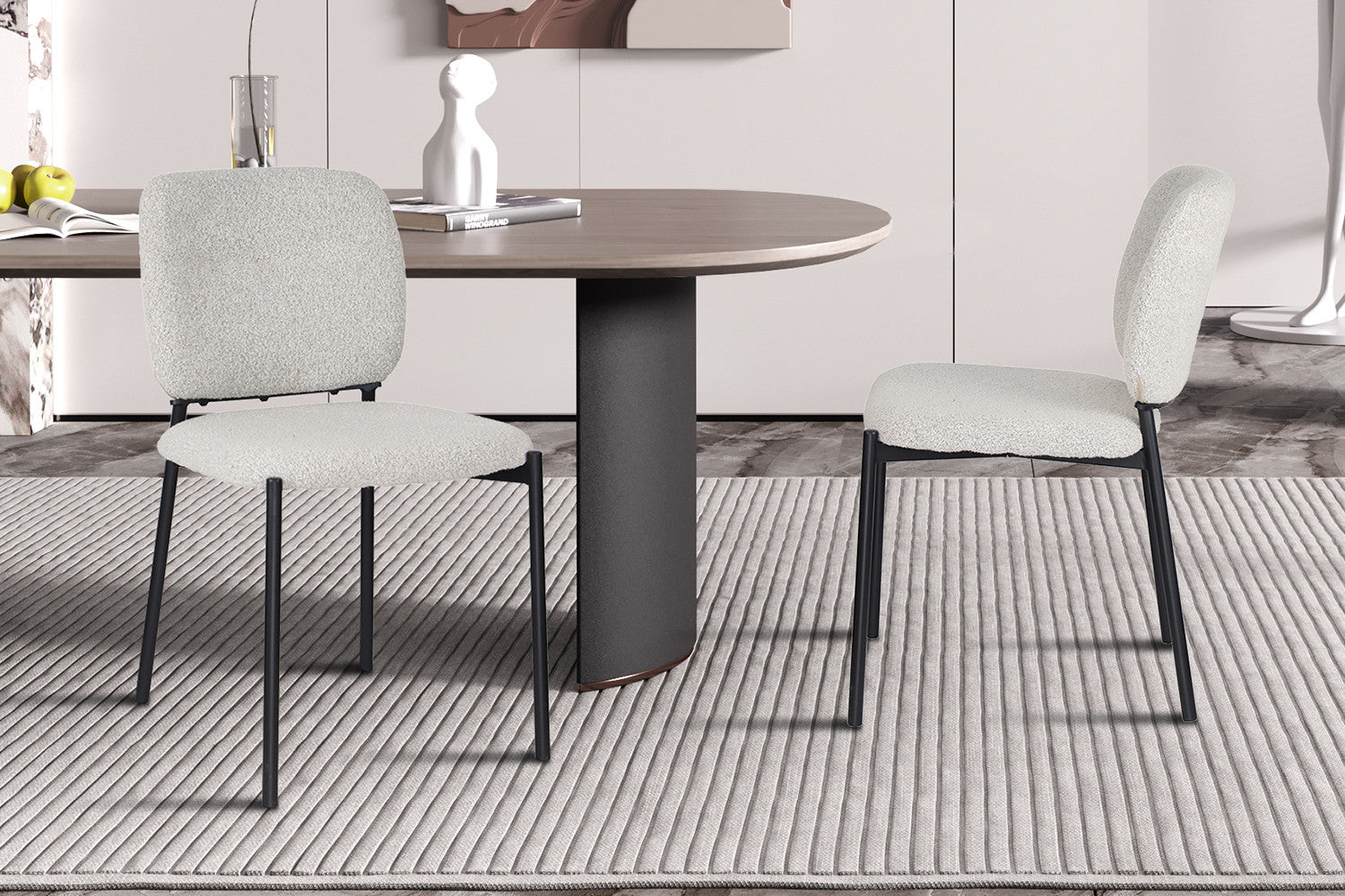Stoel alvoro Stof Beige