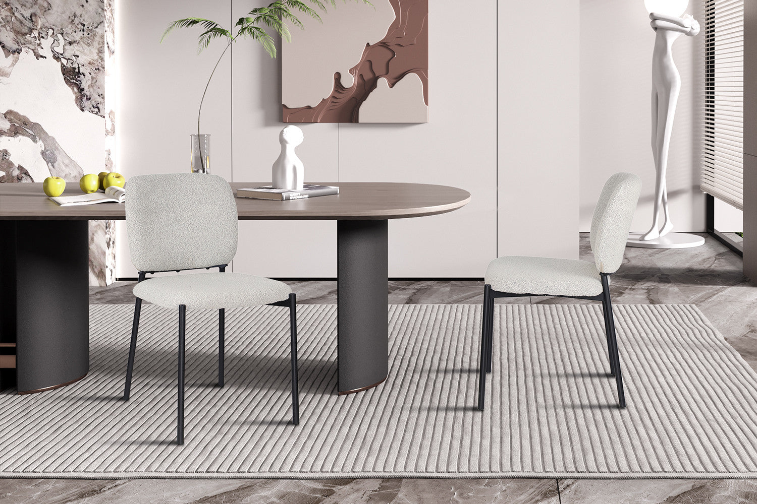 Stoel alvoro Stof Beige
