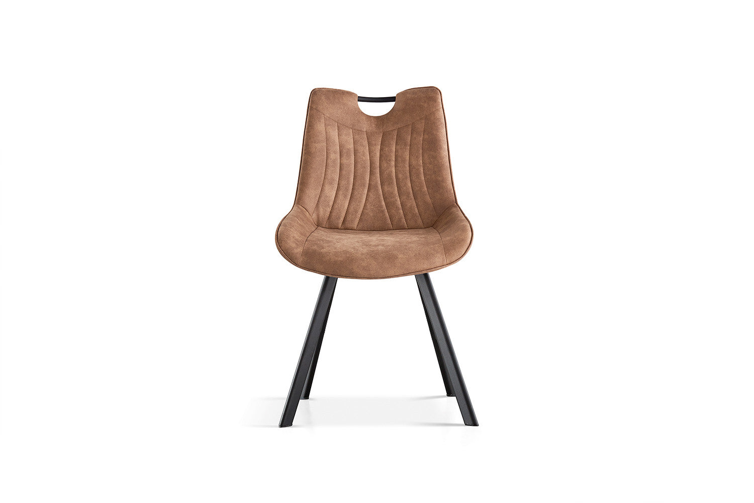 Stoel calvora Micro fiber PU Donker bruin