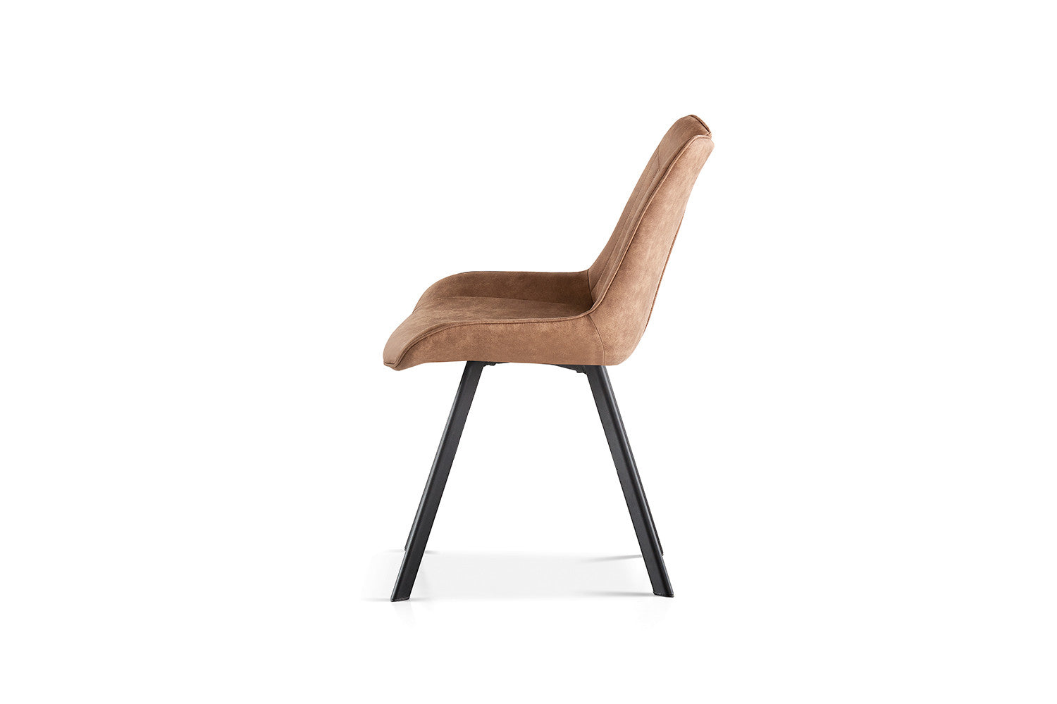 Stoel calvora Micro fiber PU Donker bruin