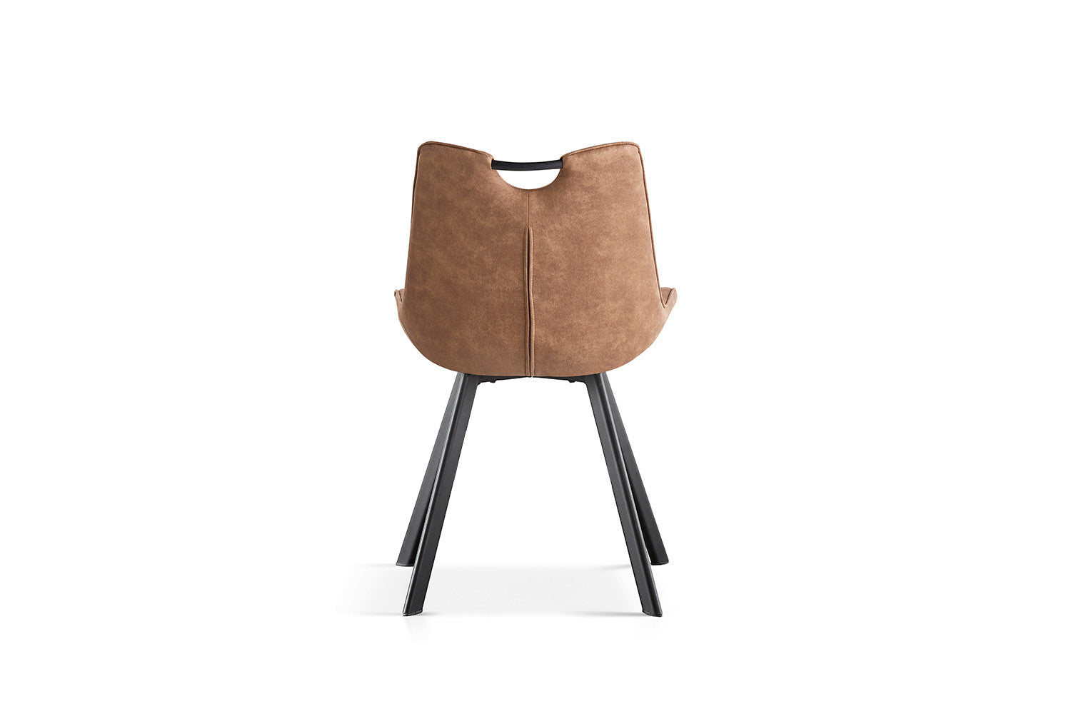 Stoel calvora Micro fiber PU Donker bruin