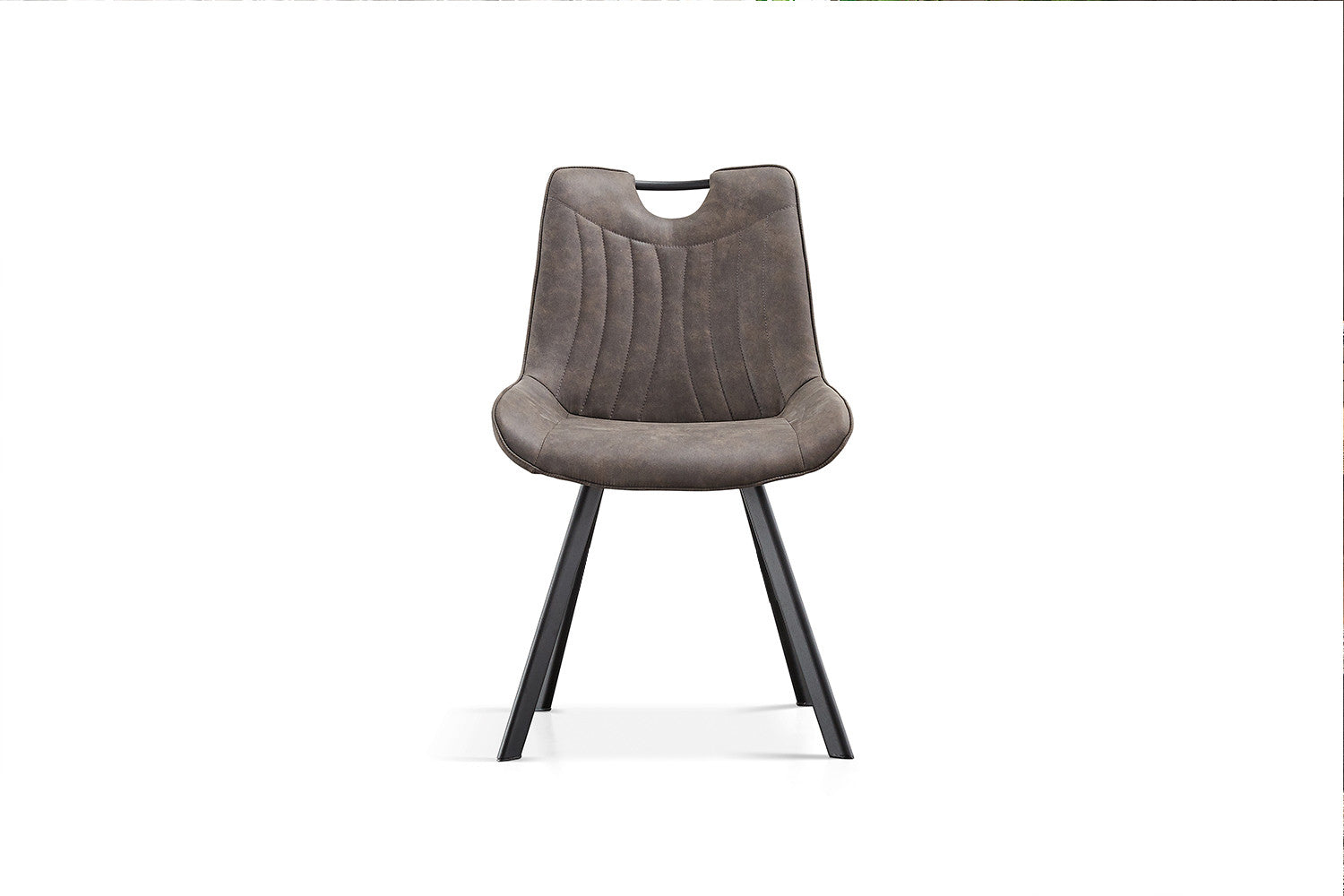 Stoel calvora Micro fiber PU Donkergrijs