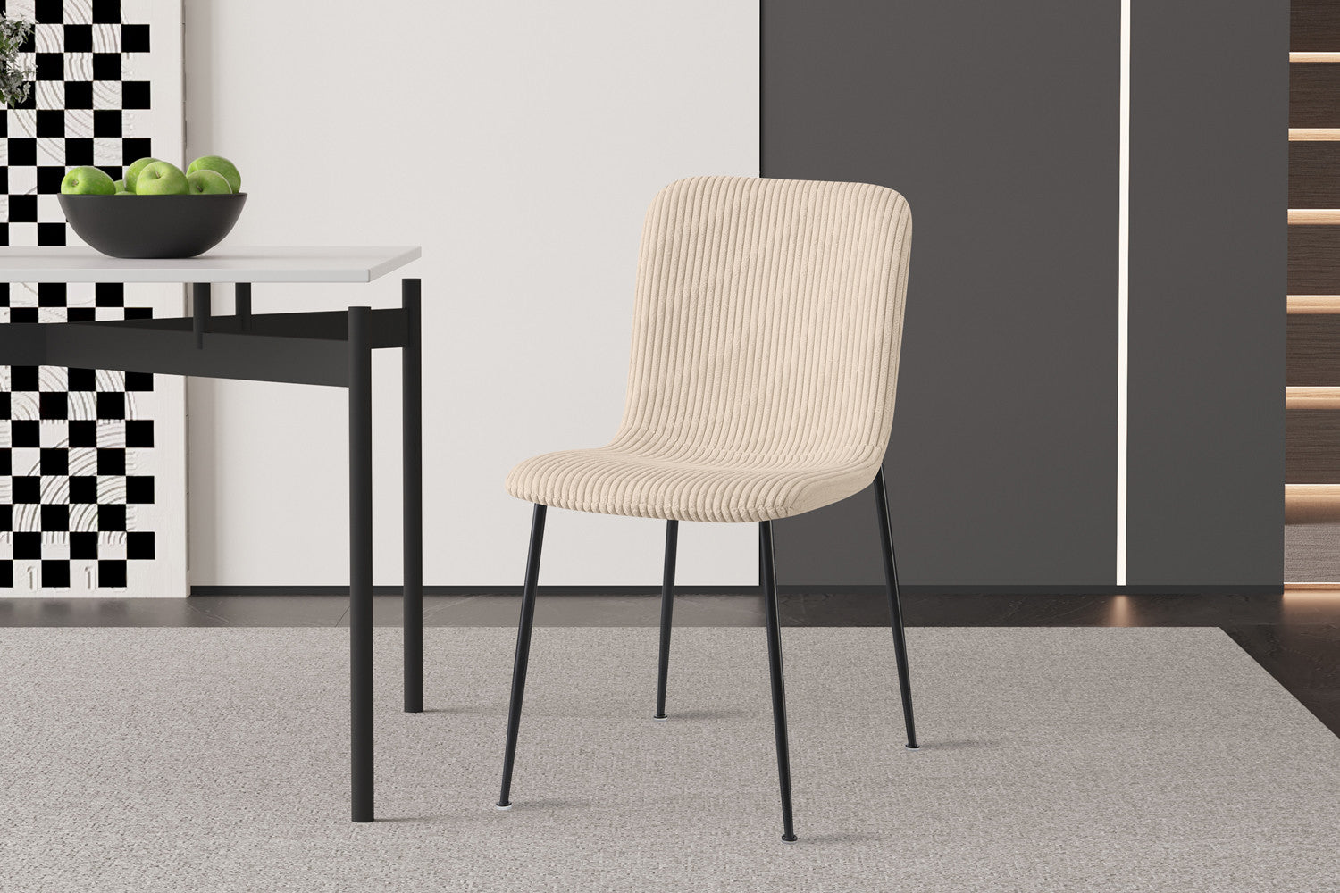 Stoel nolaro Corduroy Beige