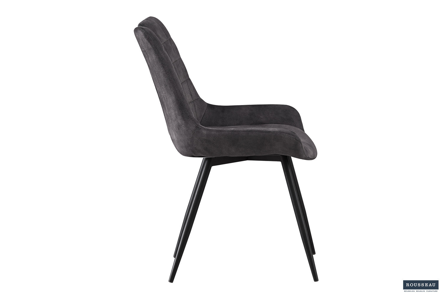 Stoel melvoro Fluweel Grijs