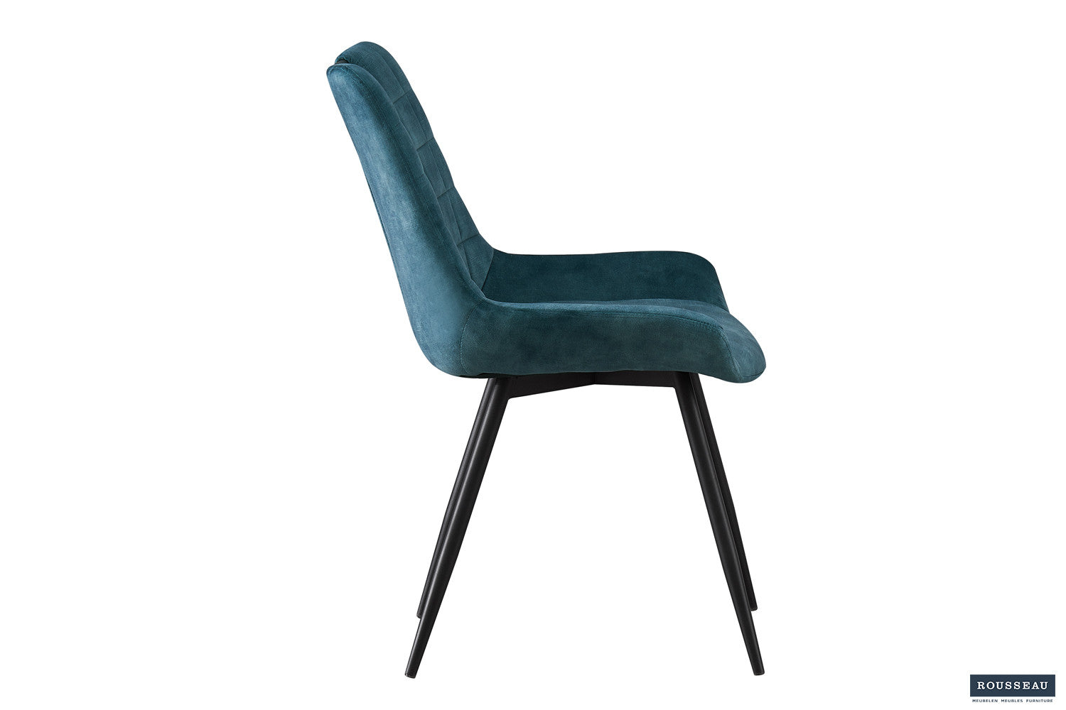 Stoel melvoro Fluweel Petrol