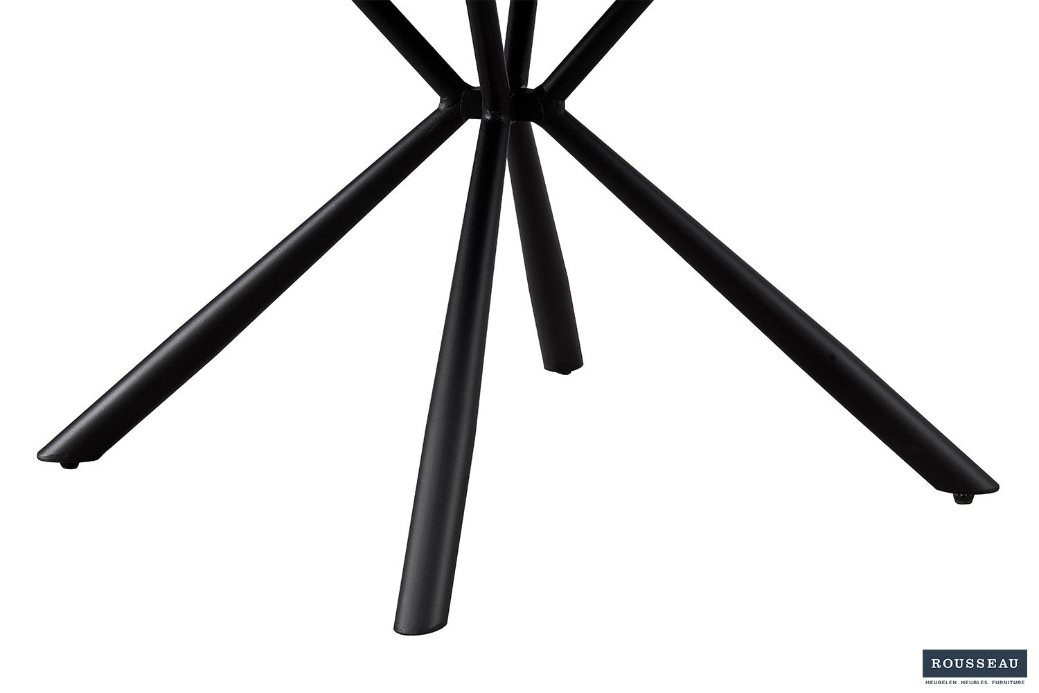 Stoel vicinity Bouclé Blauw Rug PU Blauw