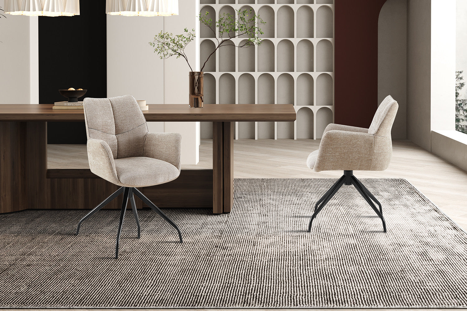 Stoel sivaro Draaibaar tot 0 Stof Davis Perfect Harmony 04 Zand