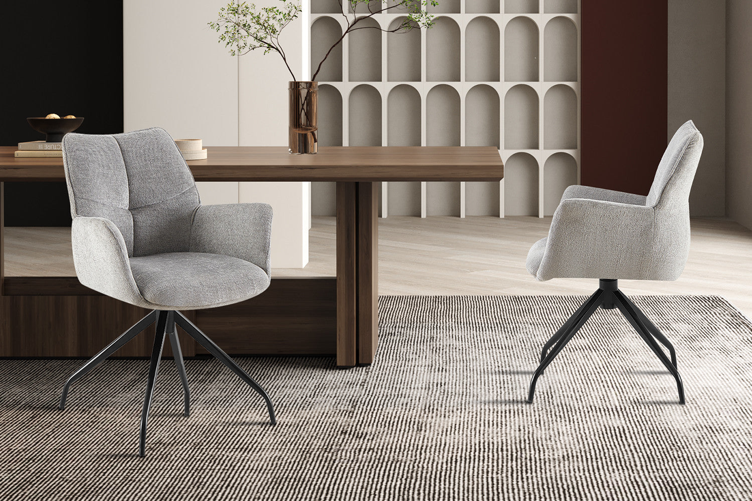 Stoel sivaro Draaibaar tot 0 Stof Davis Perfect Harmony 85 Grijs