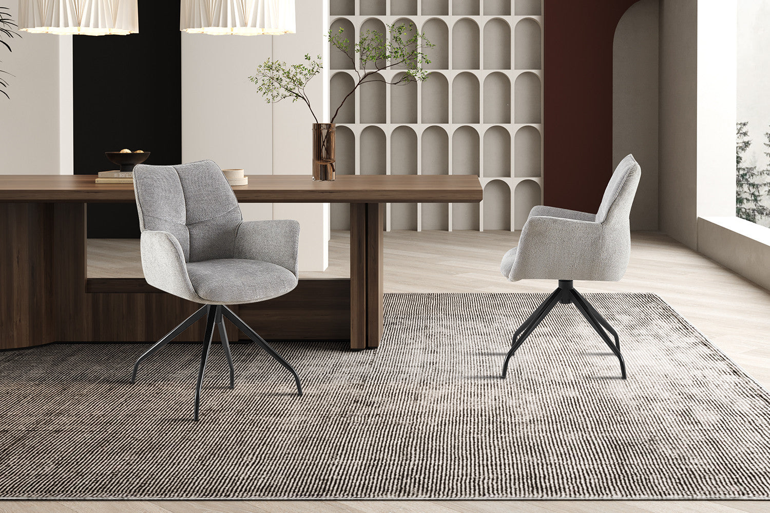 Stoel sivaro Draaibaar tot 0 Stof Davis Perfect Harmony 85 Grijs