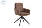Stoel orenzu Draaibaar tot 0 Stof Fabb Raven 45 Bruin