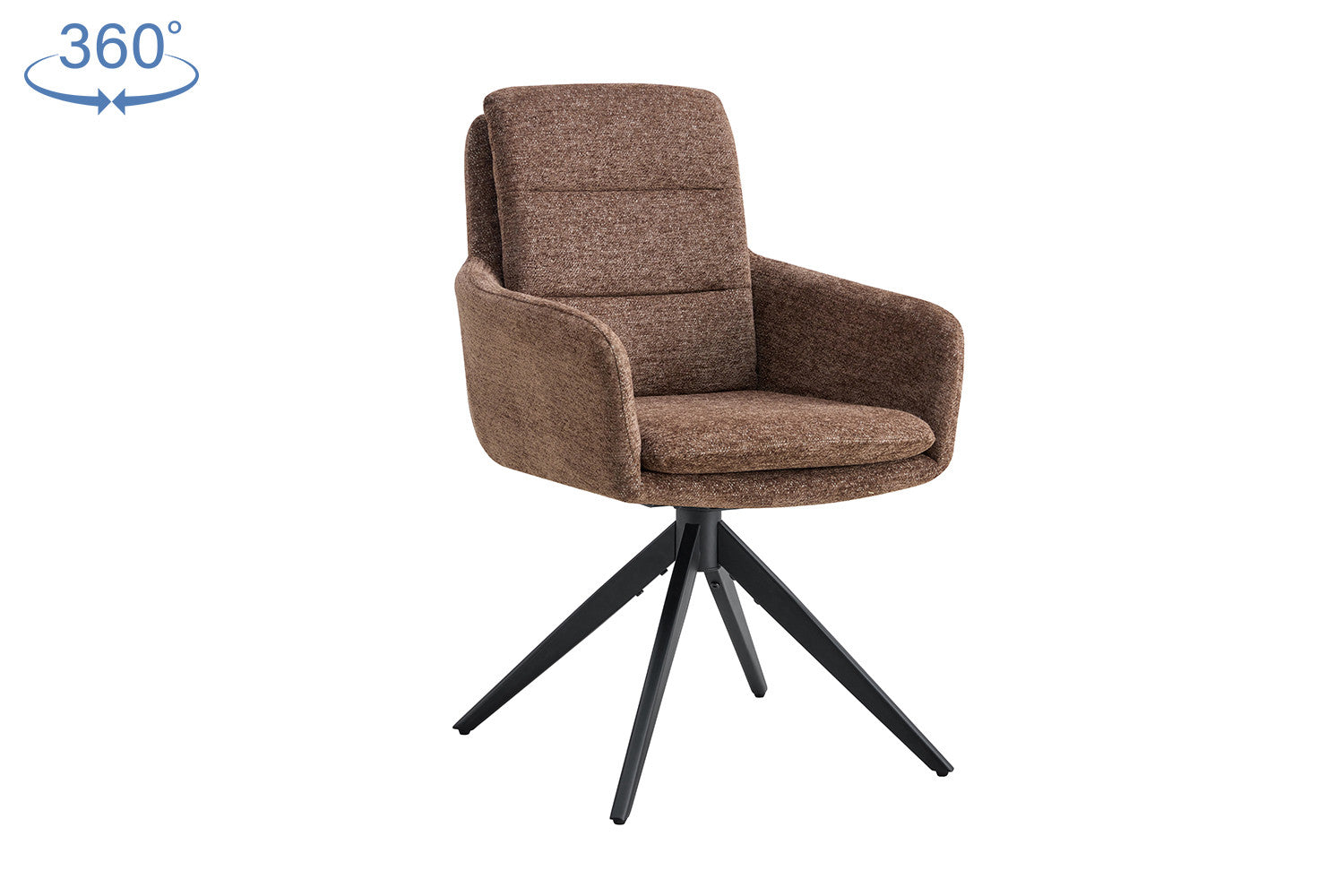 Stoel orenzu Draaibaar tot 0 Stof Fabb Raven 45 Bruin