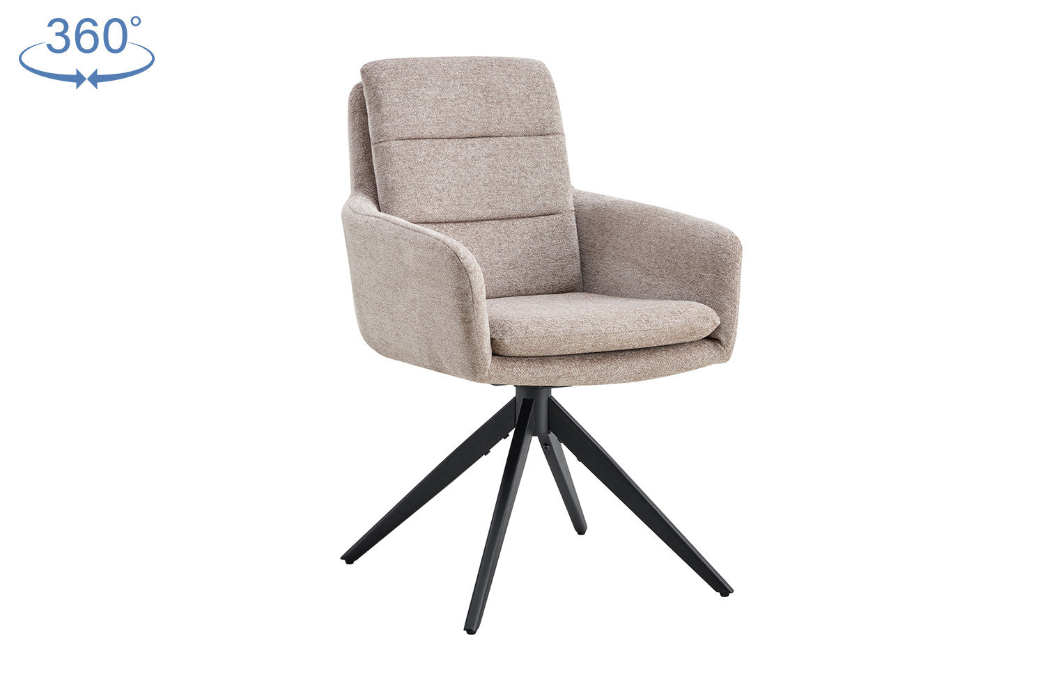 Stoel orenzu Draaibaar tot 0 Stof Fabb Raven 30 Zand