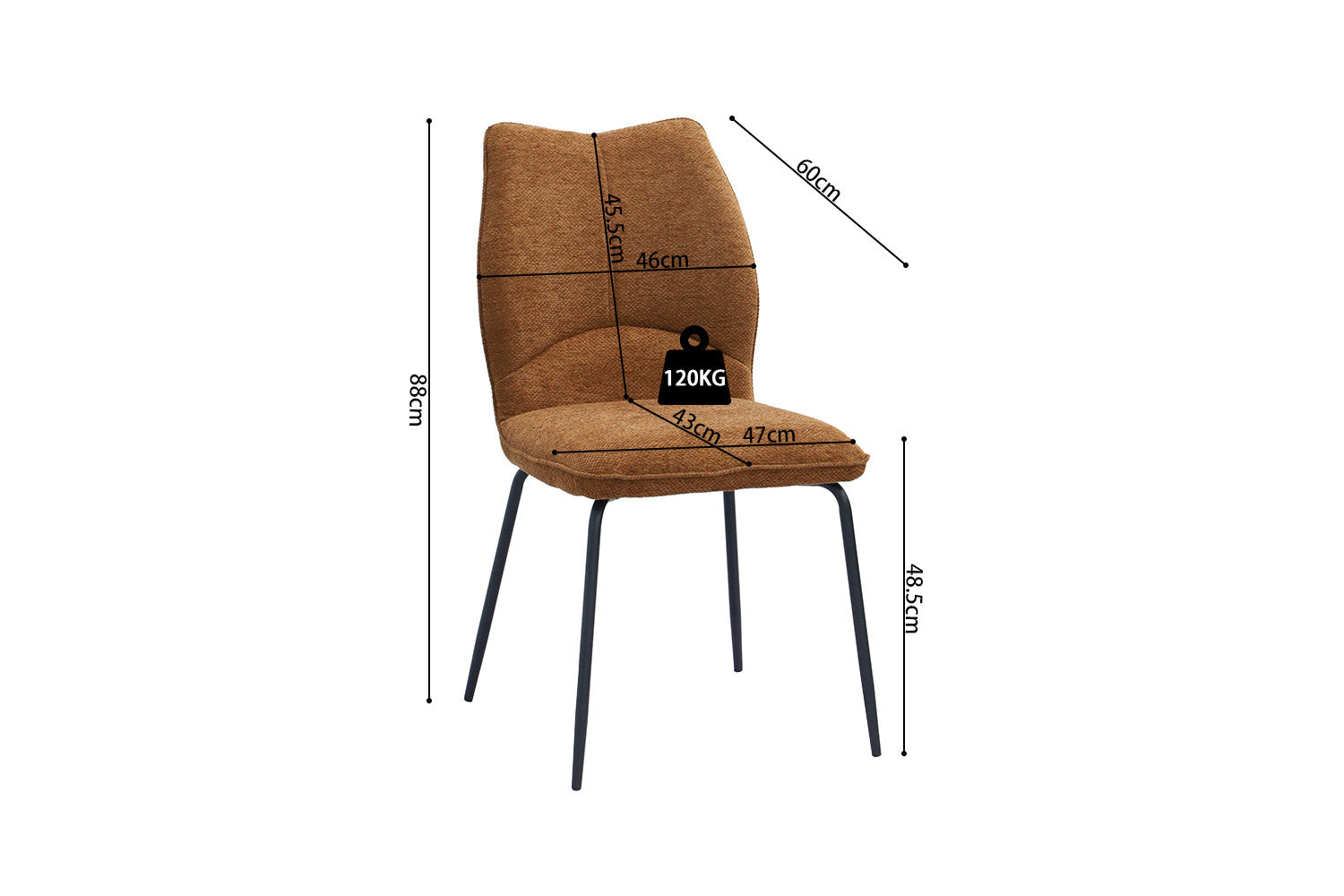 Stoel vitro Stof Ote Sea 500 Roest