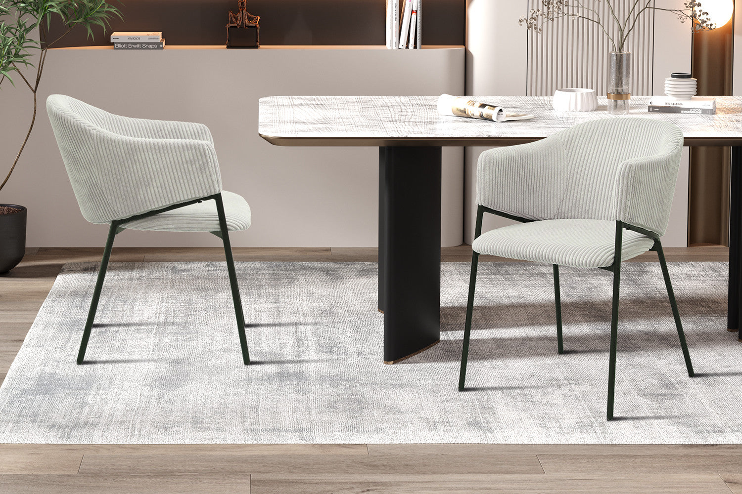 Stoel unity Corduroy Lichtgrijs