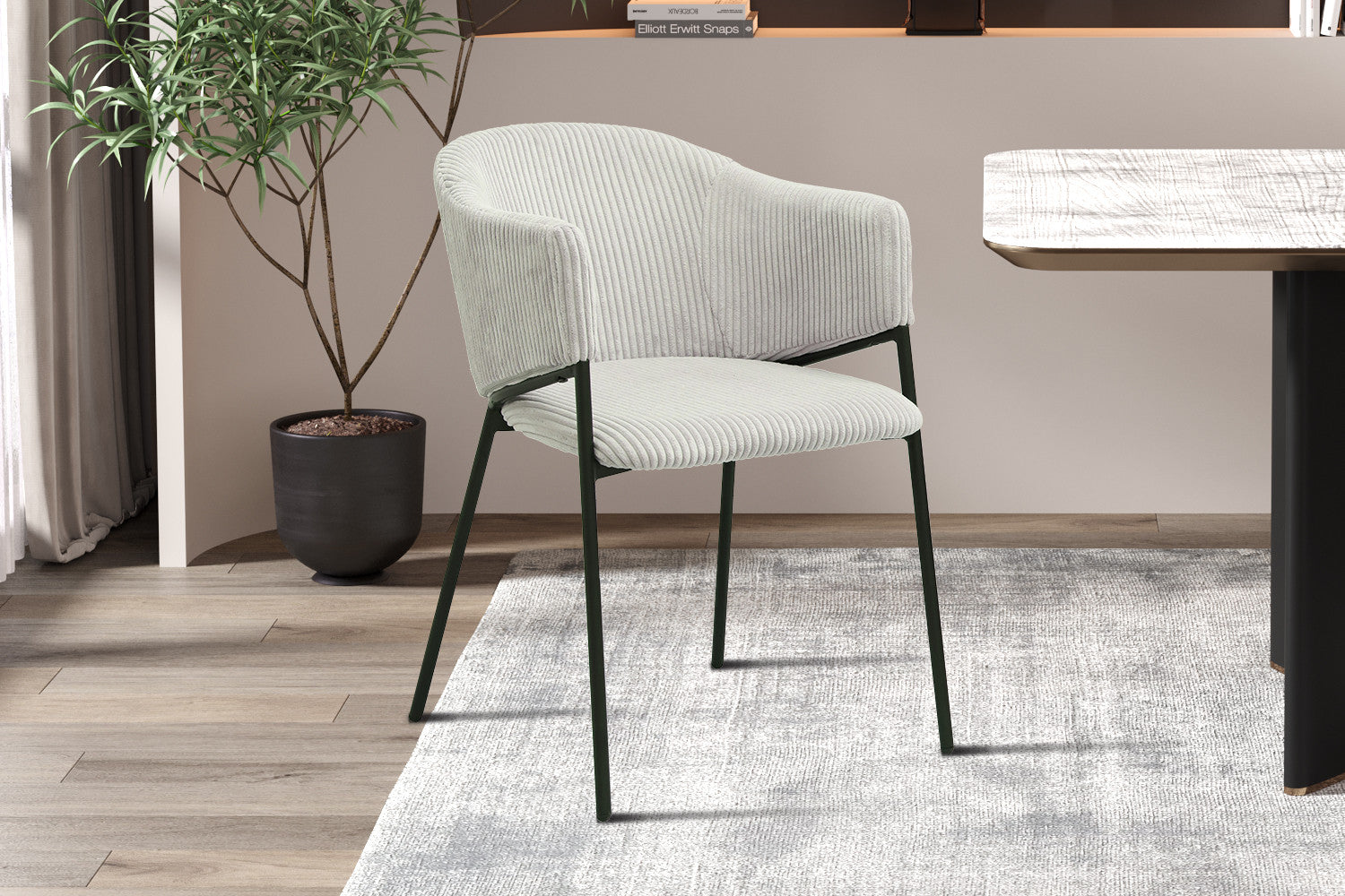 Stoel unity Corduroy Lichtgrijs