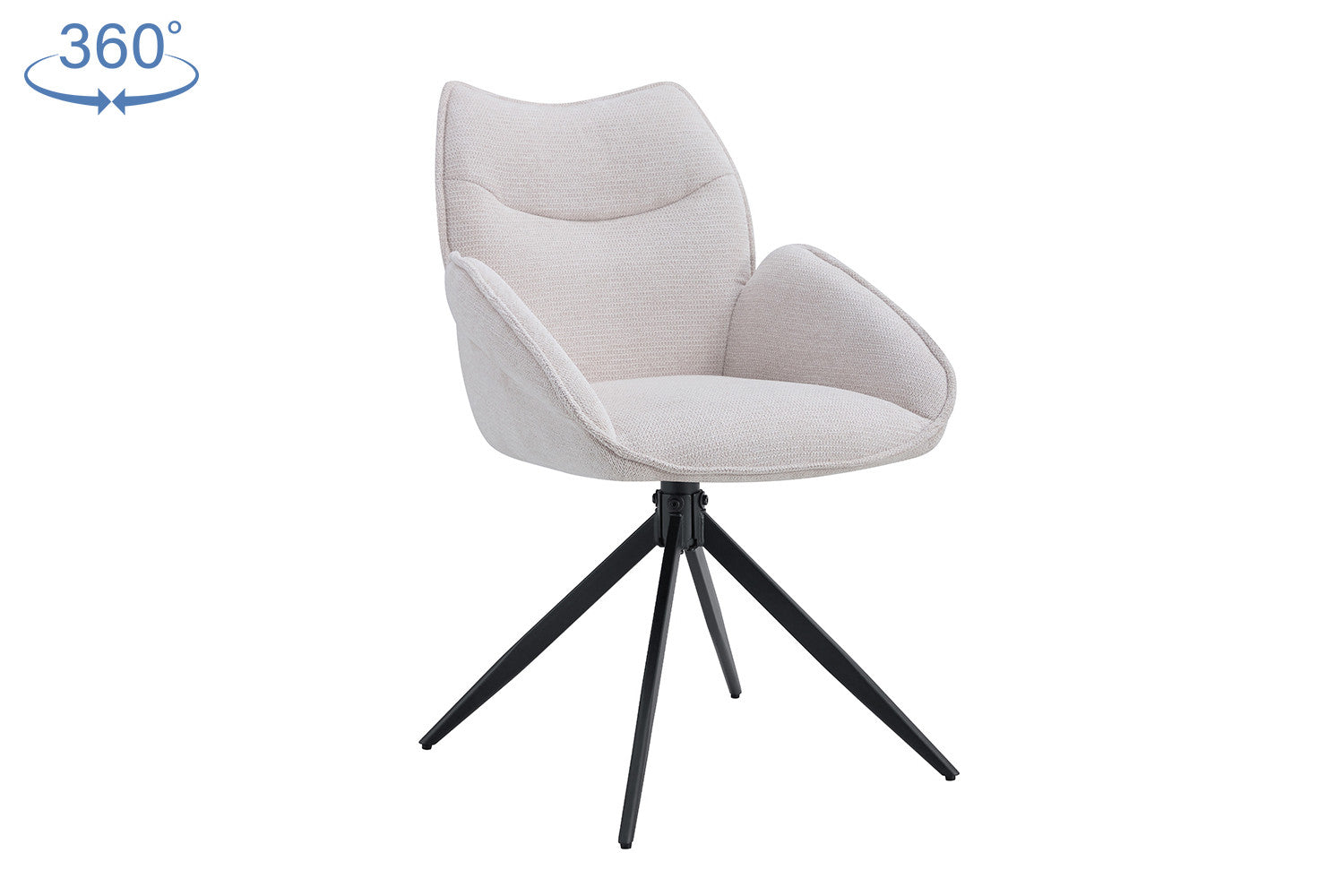 Stoel candio Draaibaar tot 0 Stof Ote Share 101 Beige