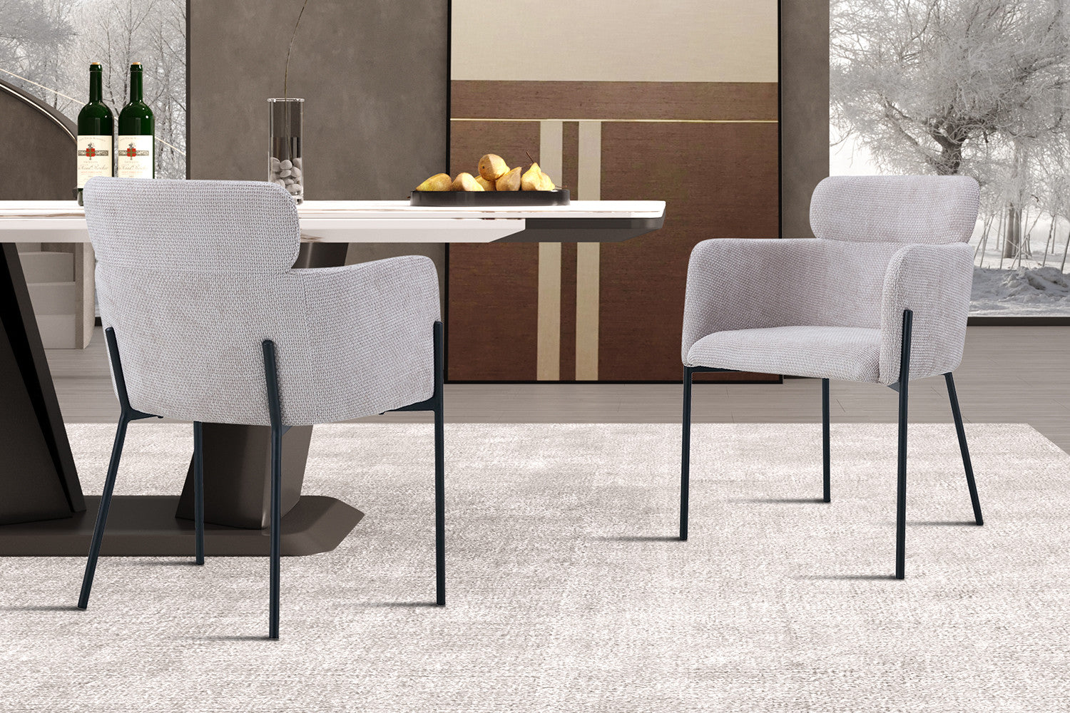 Stoel braventi Stof Beige
