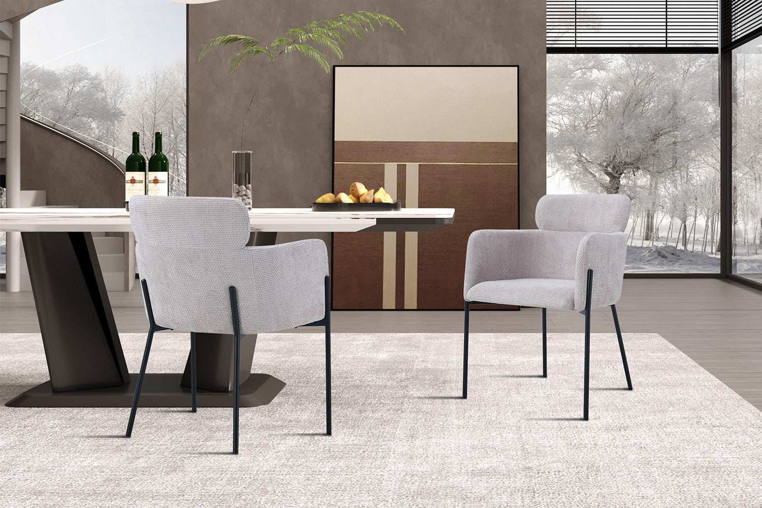 Stoel braventi Stof Beige