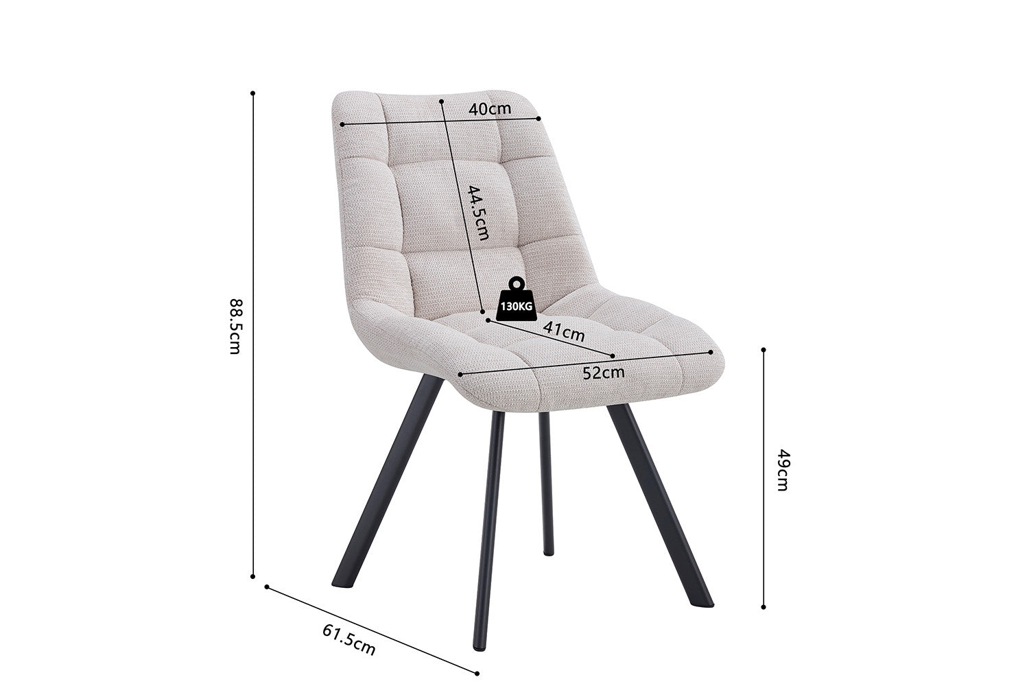 Stoel vita Stof Ote Share 101 Beige