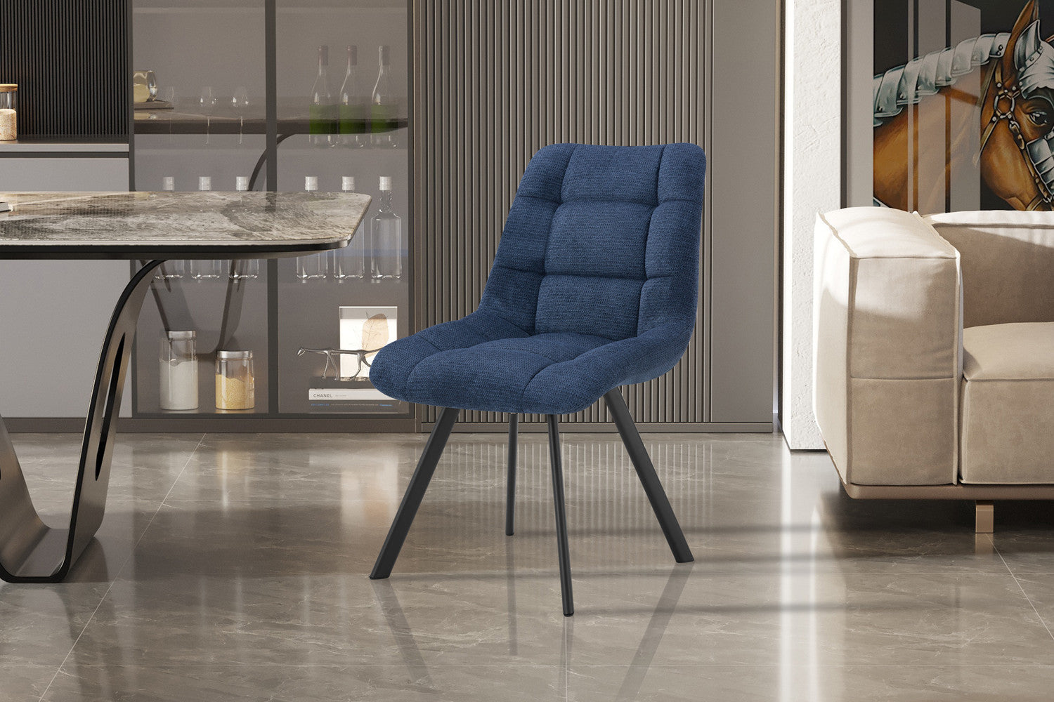 Stoel vita Stof Ote Share 315 Blauw