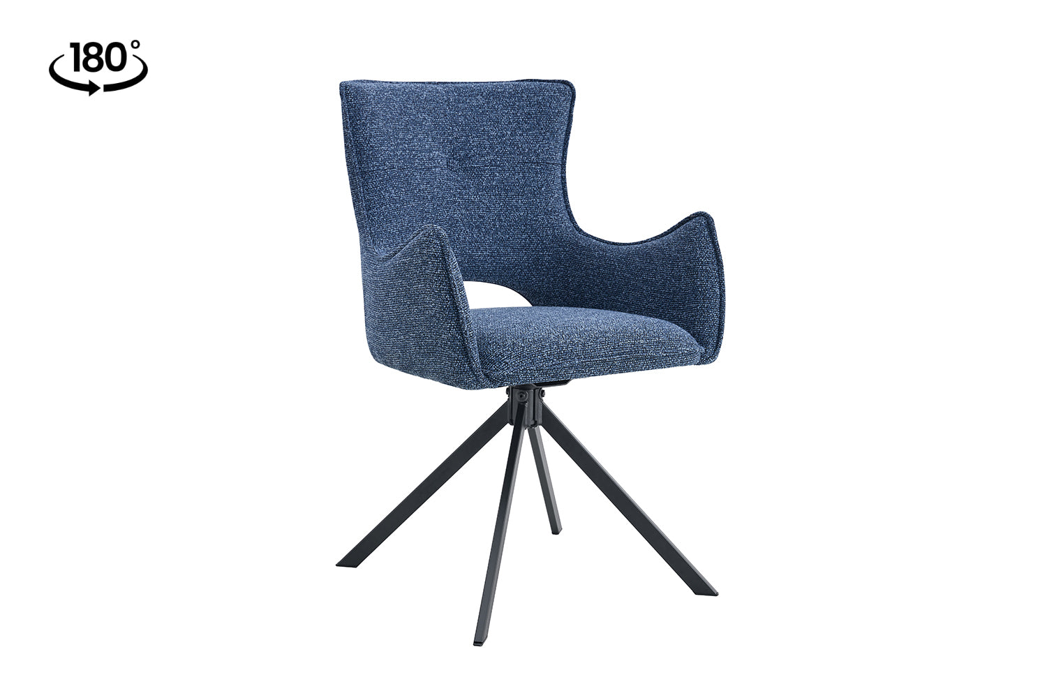 Eetkamerstoel Corin Draaibaar Blauw