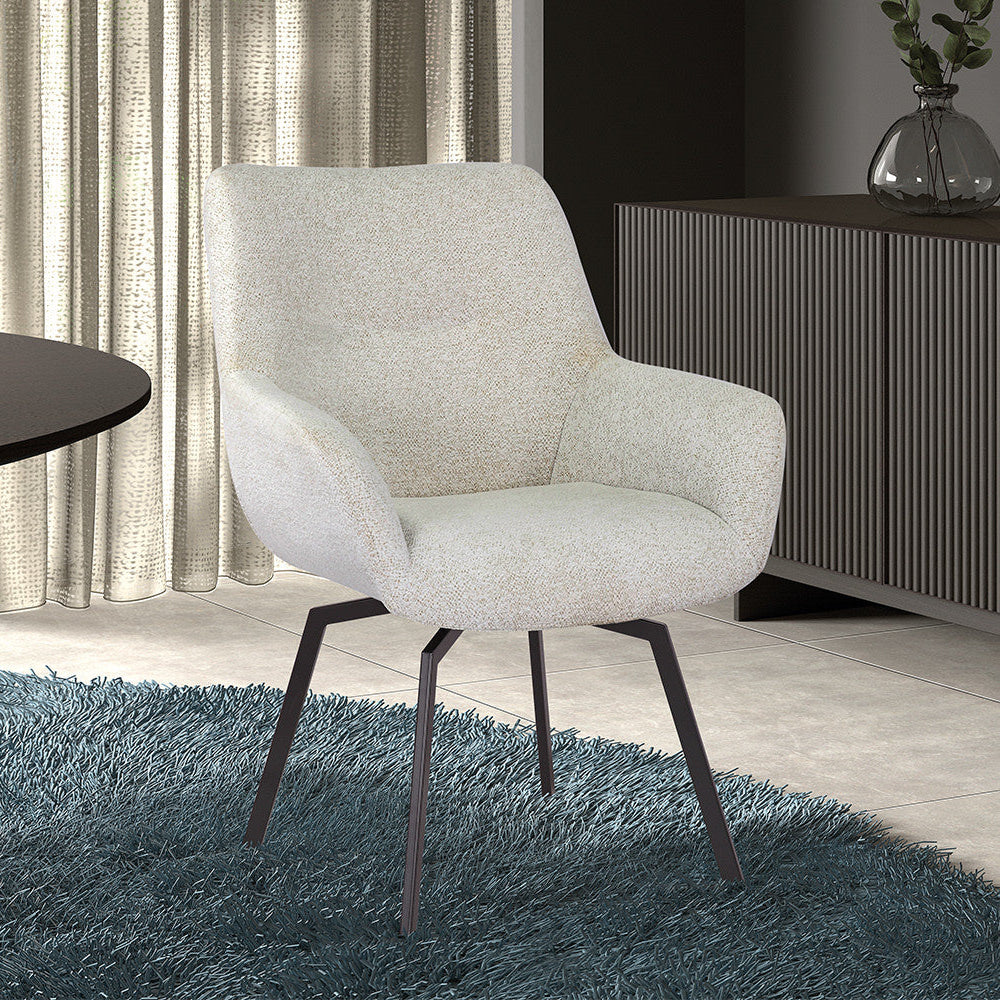 Stoel dianto Draaibaar Stof Fabb Raven 22 Ecru