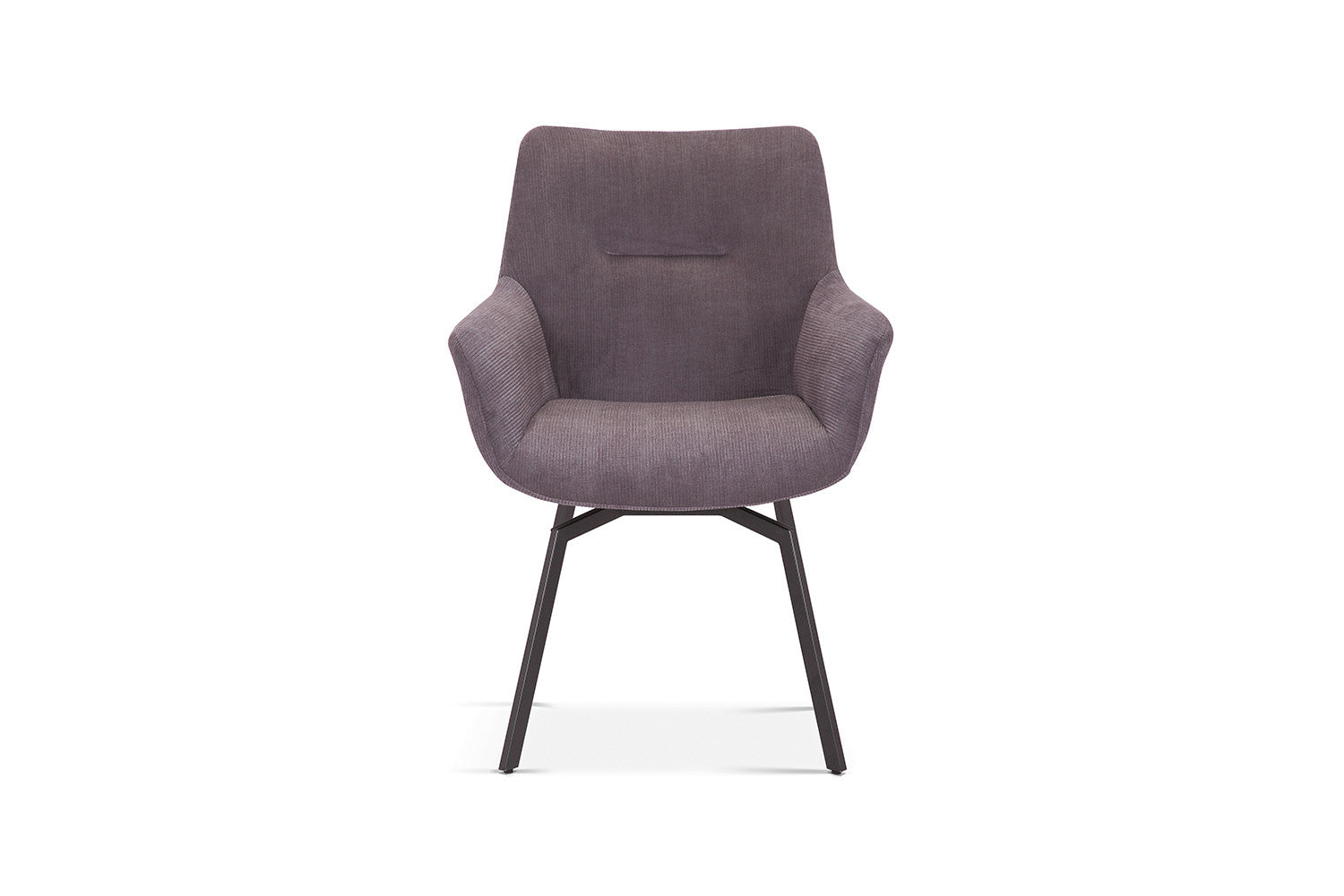 Stoel dianto Draaibaar Ribfluweel Grijs